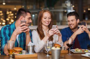 Texting in a restaurant to communicate to POS